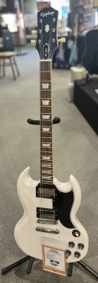 Store Special Product - Epiphone - 1961 Les Paul SG Standard Electric Guitar with Case - Aged Classic White